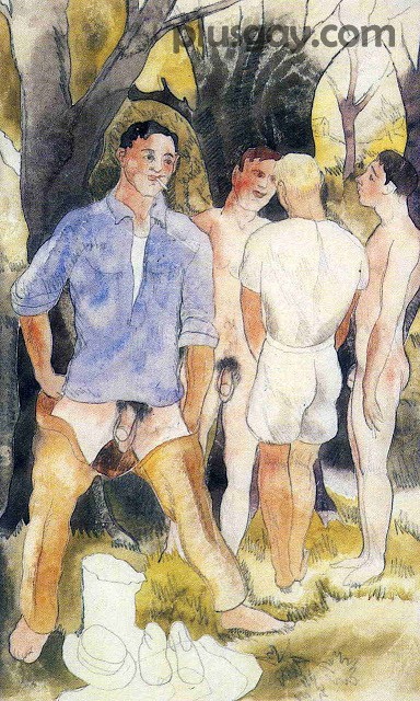 Charles Demuth: Cuatro figuras masculinas (1930)