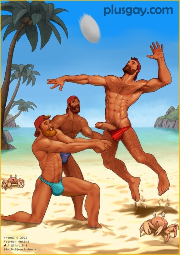 hese speedos are definitely too small! It's also an advantage, it distracts the other team...